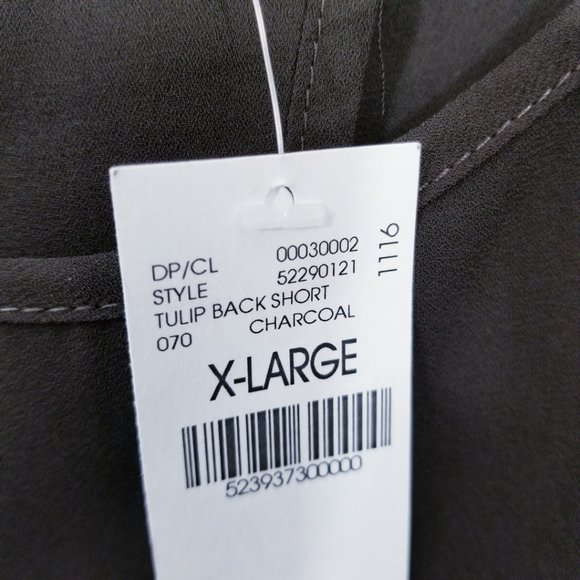 Wet Seal Charcoal Tulip Back Charcoal Top - XL-NWT - Picture 5 of 5
